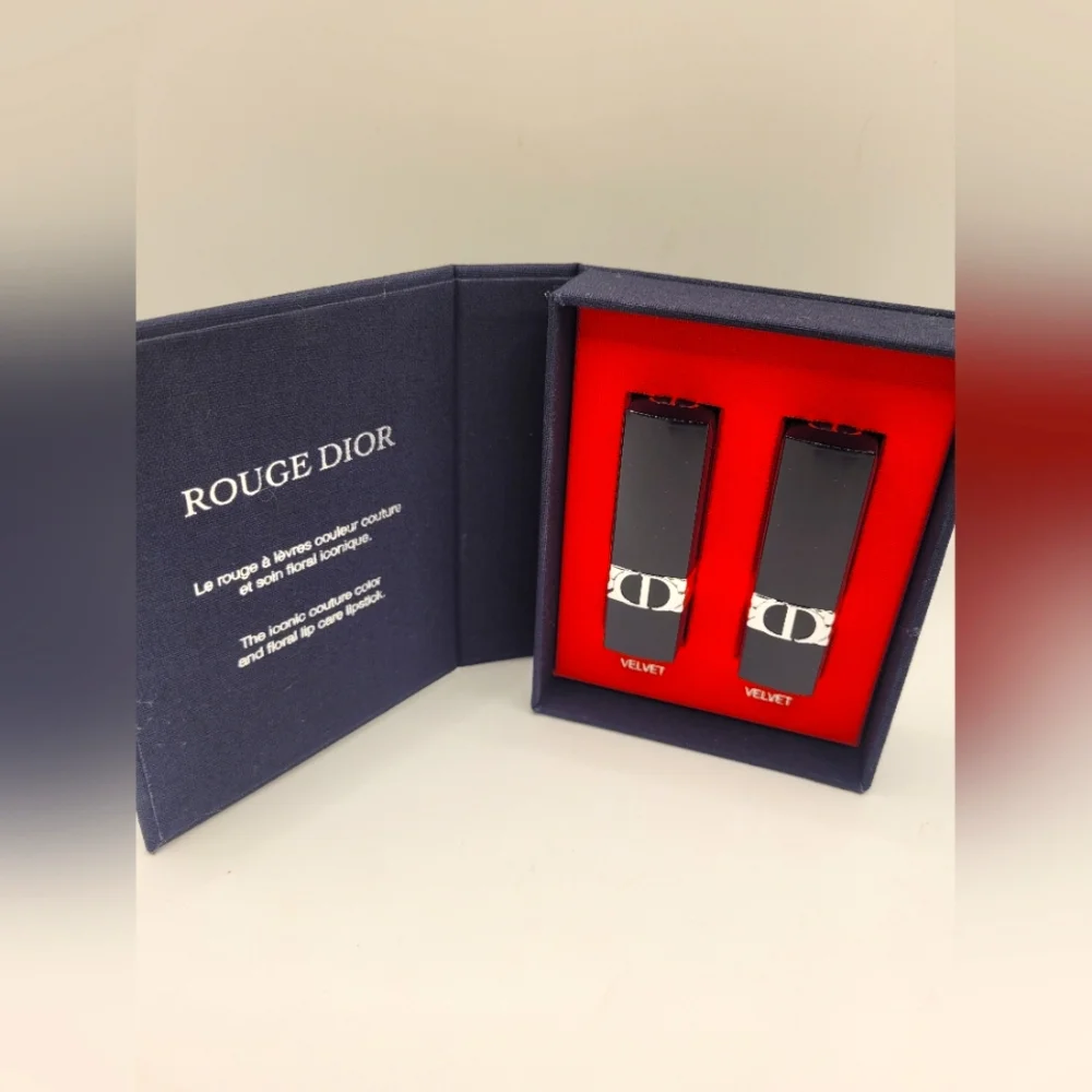 Dior Rouge Set Of 2 Lipsticks - 999 & 100